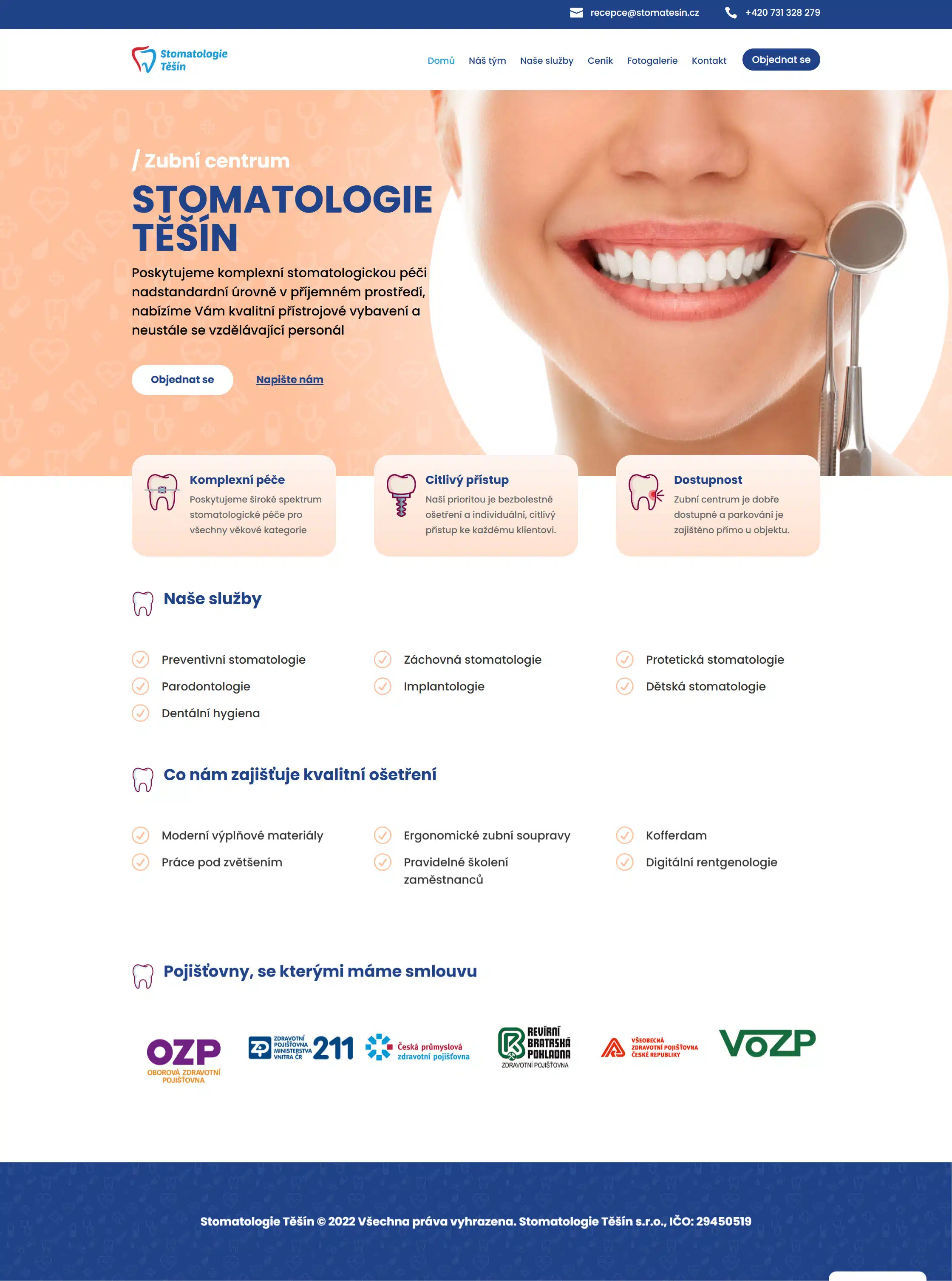 StomaTěšín.cz – Stomatologie s tradicí